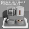 Automatic Cat Feeder Automatic Pet Feeder Water Dispenser Set for Cats Dogs 2-in-1 Food Bowl with Stainless Steel Insert