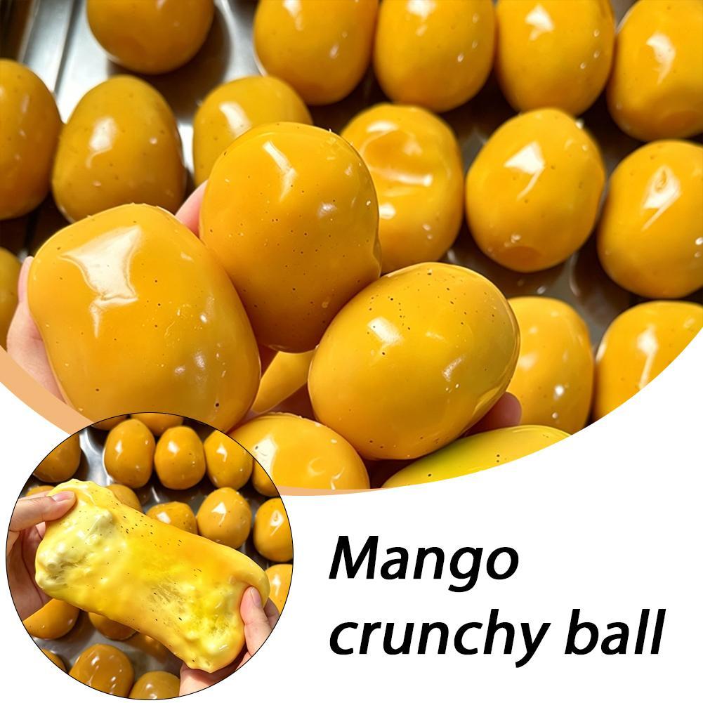 Color-Changing Mango Squeze Toy Squishy Slow Rising Home Decor Party Favors, Fruit Squishies Sensory Fidget Toys For Adults Kids