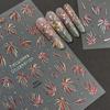 Fireworks Nail Stickers Rainbow Laser Silver Pink Blooming Firework New Year Celebration Nail Art Decals Decoration