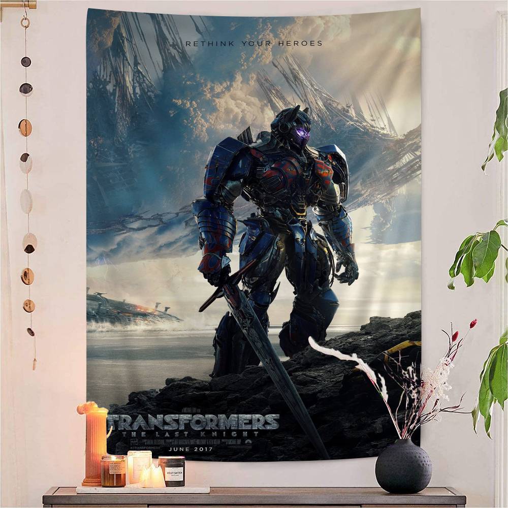 Classic T-Transformers Movie Printed Large Wall Tapestry Wall Hanging Decoration Household Decor Blanket 100X70CM
