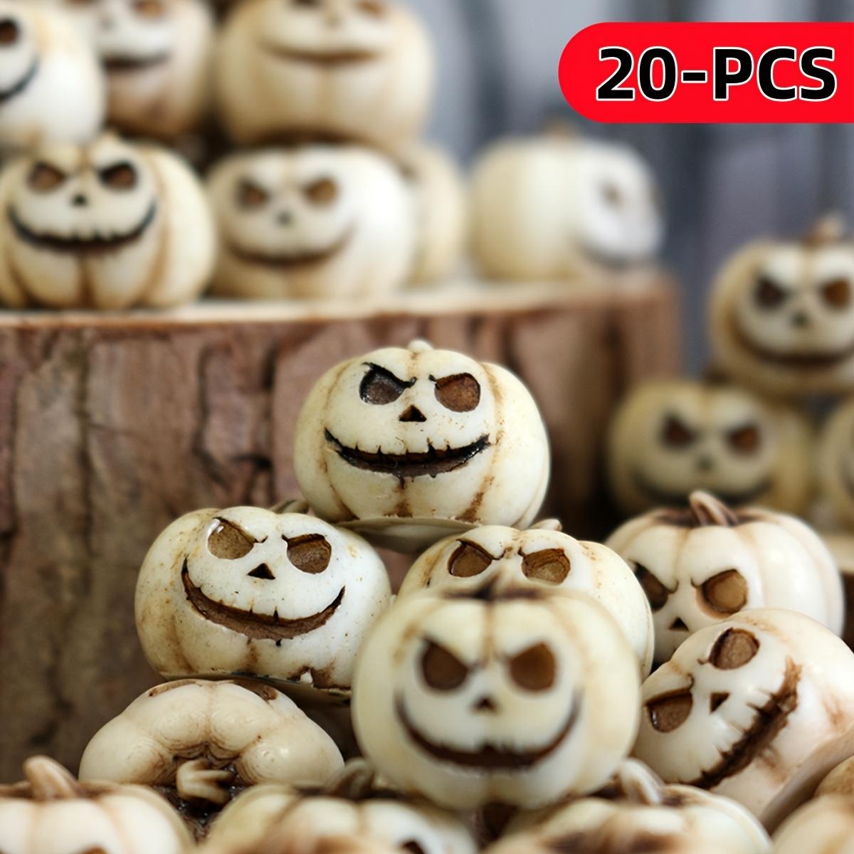 

20 шт. смоляных белых миниатюрных тыкв, Радость урожая | Креативные реквизиты для статуэток тыкв-симуляций, Аксессуары для дома, двора, бонсай, Садовая миниатюрная скульптура 20pcs белый