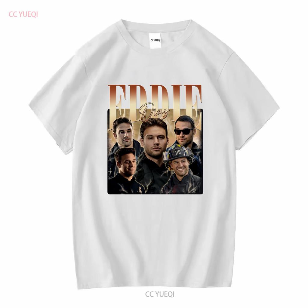 Eddie Diaz T Shirt Vintage Homage S 5xl Long Or Short Sleeves Vintage Washed Breathable Homme Casual Versatile Designer Clothes