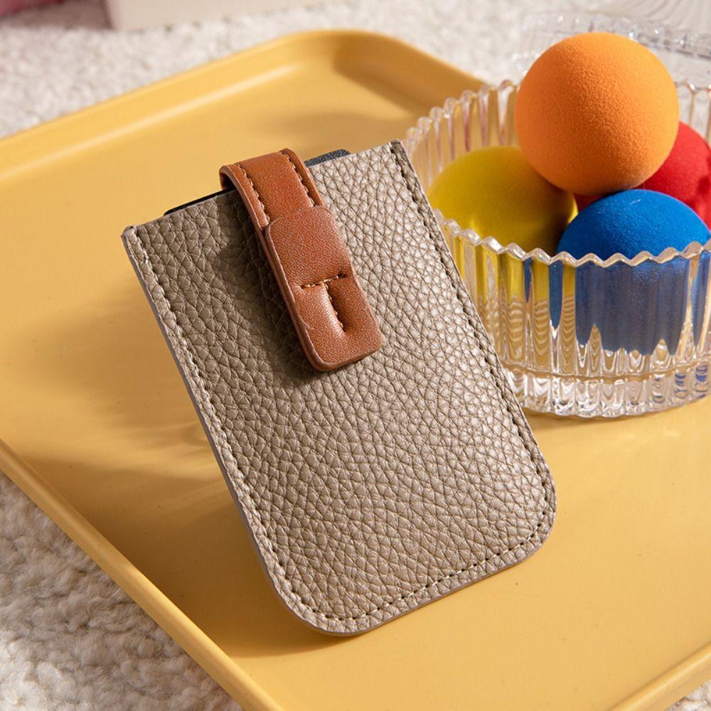 

Ламінований Прихований Міні Гаманець для Карток Висувна Застібка Шкіряні Гаманці Модний Тримач для ID-карток Жіночий