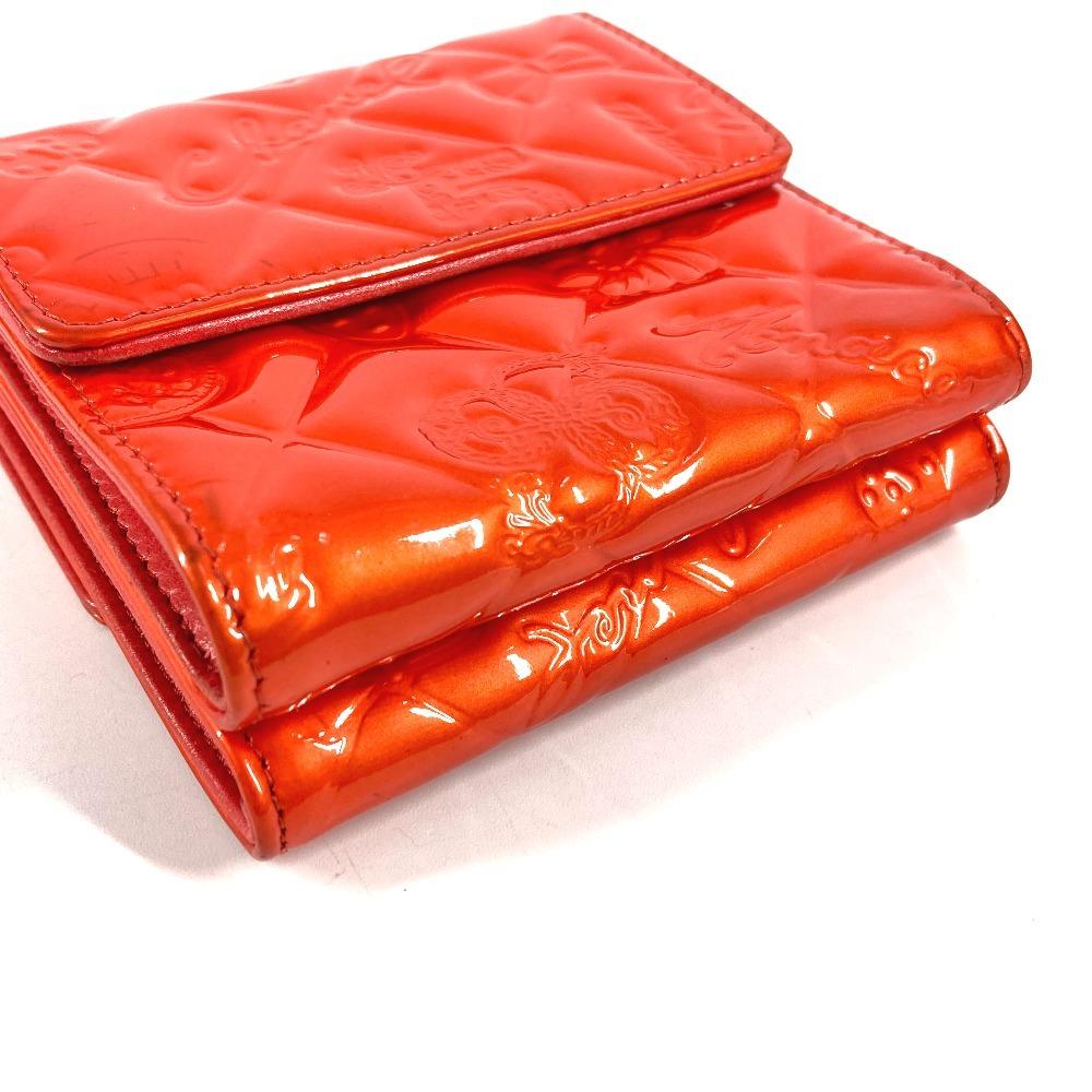 CHANEL NO5 logo ribbon icon Wallet Compact Wallet Trifold wallet Patent Leather