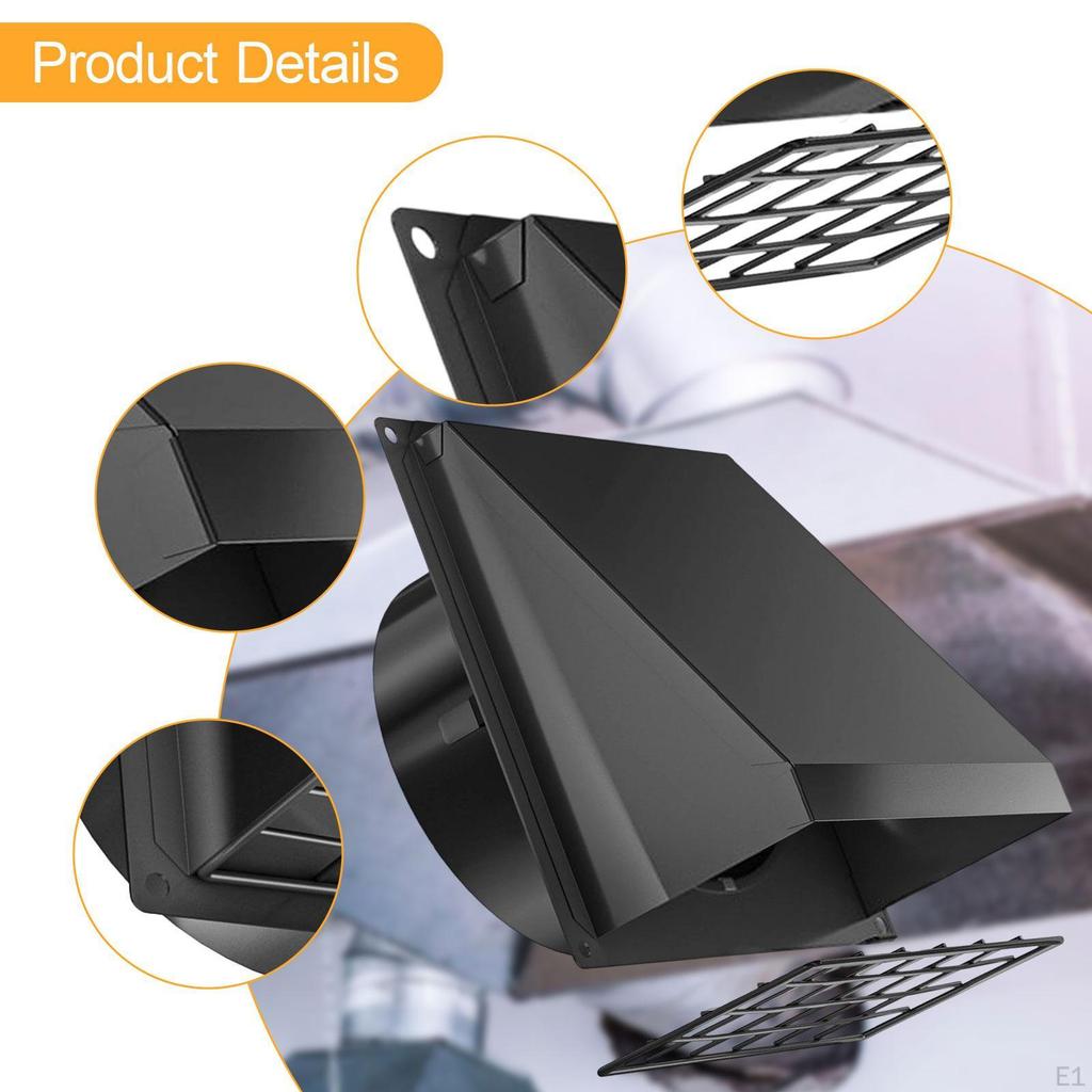 Outdoor Dryer Vent Accessory with Easy Installation Features
