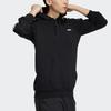 adidas Neo 3-Stripes Fleece Hoodie Men Tops Black H14202