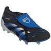 Jude Bellingham x adidas Predator Elite Foldover Tongue FG Glory Blue Unisex Sneakers Black Core-Black Footwear-White JS3106