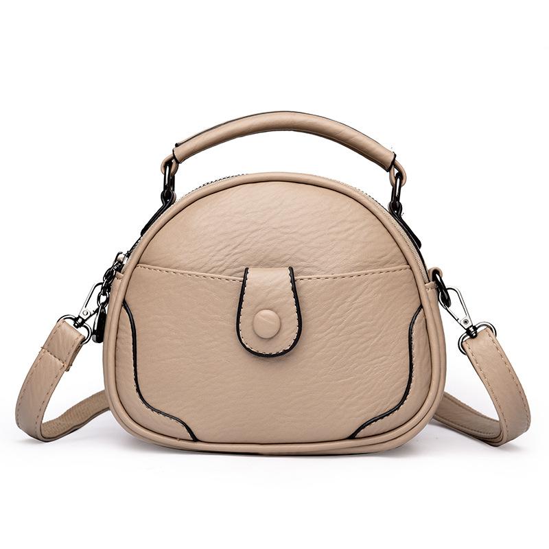 Lässige Vielseitige Handy-Tasche Mehrschichtige Muttertasche für Damen mittleren Alters Modische Ovale Ein-Schulter-Umhängetasche