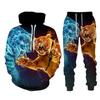 Man Woman Casual Hoodie+pants 2PCS Country Girl Deer Hunting 3D Print Tracksuit Set Set Fashion Camo Streetwear Pullover Clothes