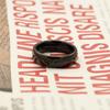 Jewelry Black Curved Tungsten Steel Ring Simple And Fashionable 6Mm Ring Personalized Niche Jewelry
