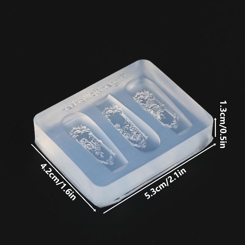 3D Silicone Nail Mold Butterfly Mould Stamping Plate Nails Stencils DIY UV Gel Nail Carving Mold