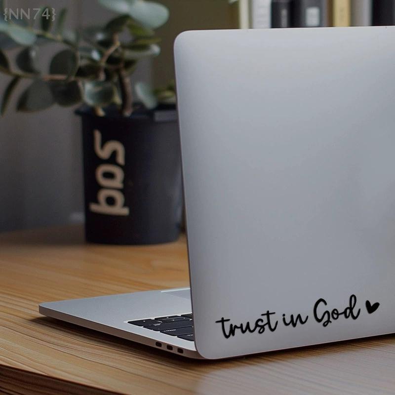 Christlicher Glaube Auto Rückspiegel Aufkleber – "Vertraue auf Gott" Herzdesign mit Bibelvers, Auto Stoßstangenaufkleber Fahrzeugdekor