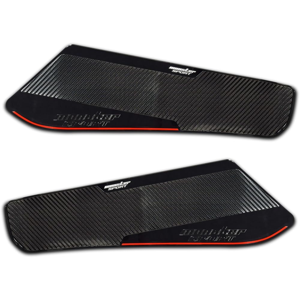 

MONSTER SPORT Front Door Inner Protectors for Set of Scratch Interior Made in WDB3S/WEB3S, 2, Prevention, Protection, Japan, Black, 898120-7900M