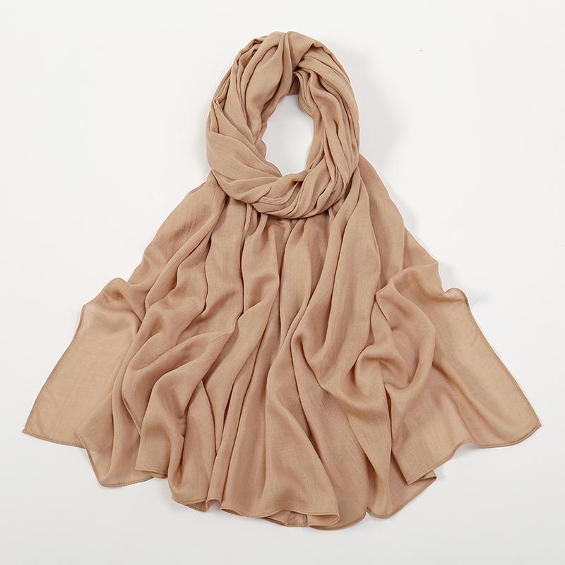 Solid Cotton Modal Hijab For Women Muslim Scarf Big Size Shawls Foulard Islam Head Wraps Headscarves Ramadan Scarves 190*85cm