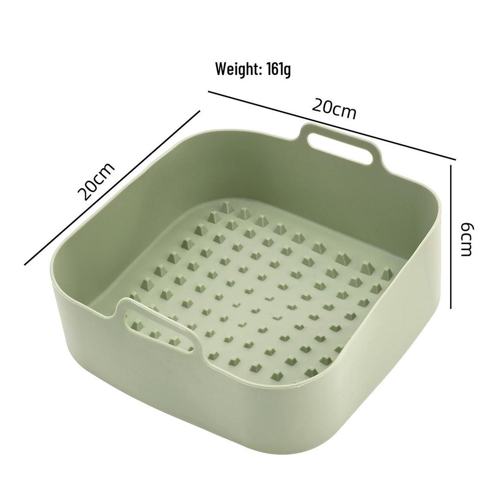 Air Fryer Silicone Baking Tray - Easy Clean, Round Silicone Mat for Household Use