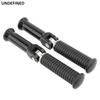 Motorcycle Black Foot Pegs CNC Rear Footrest Support Brackets for Harley Softail Fat Boy Breakout Street Bob Sport Glide 2018-20