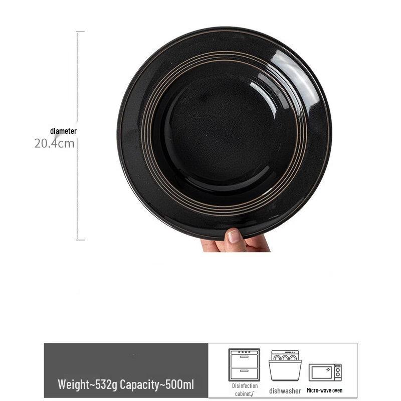 Керамическая сервировочная миска в форме соломенной шляпы