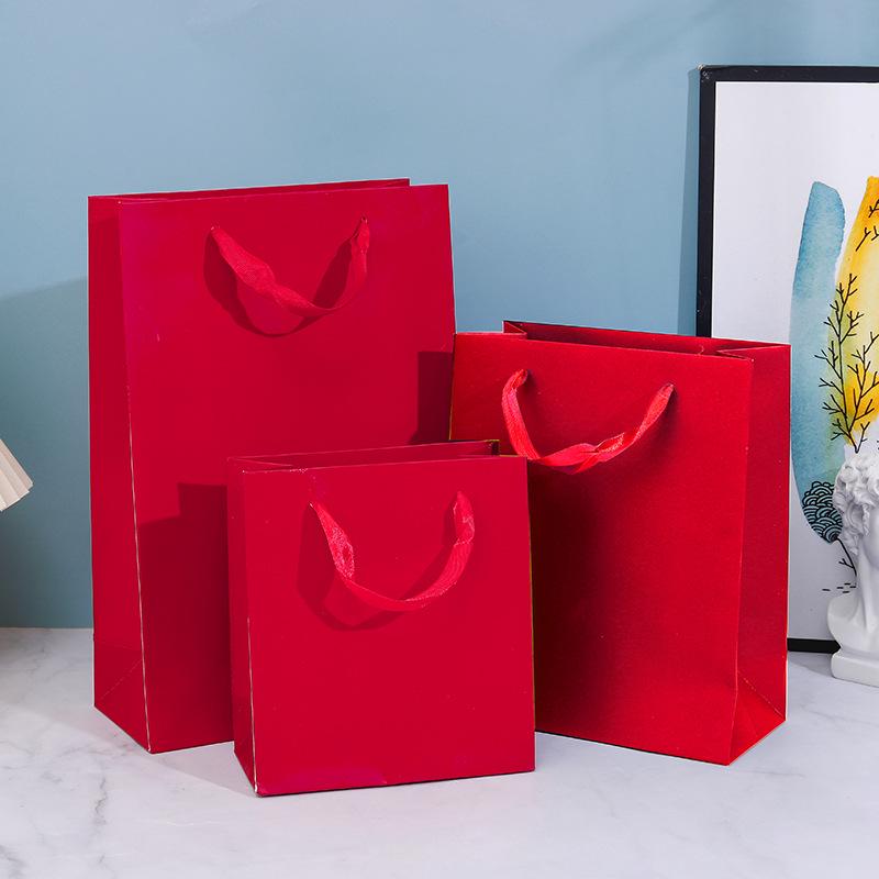 Large Red Gift Box with Ribbon Bow - Christmas or Birthday Scarf Box