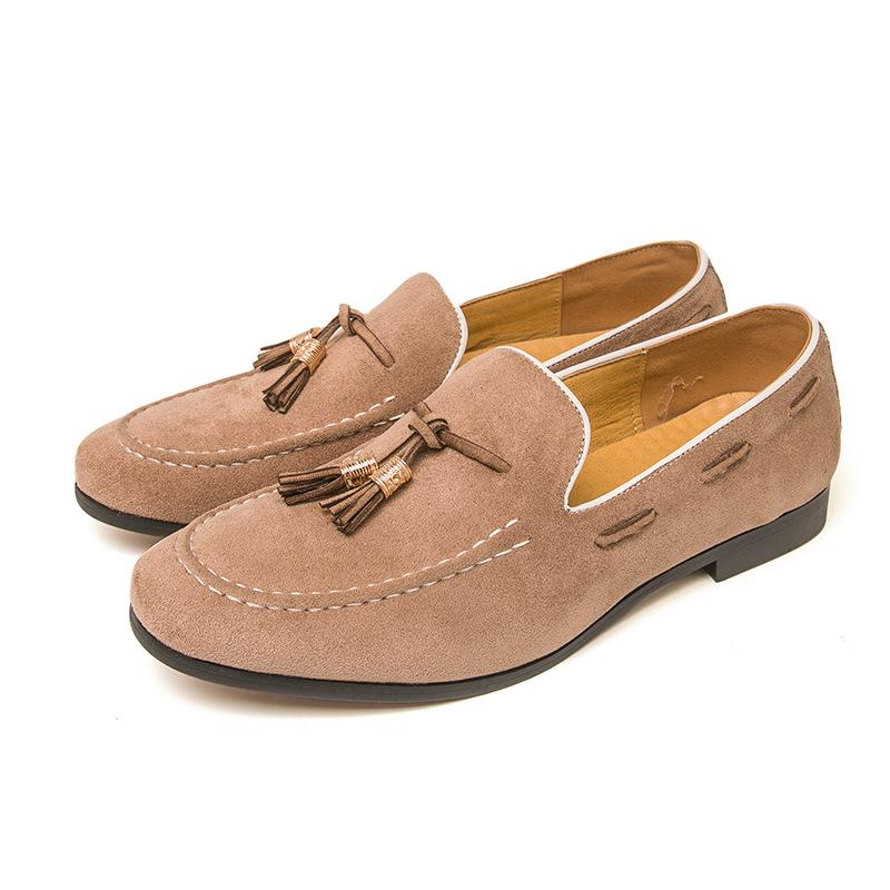 

Men s loafers large size foreign trade new fringed leather shoes fashion trend suede leather shoes overalls lazy shoes 46