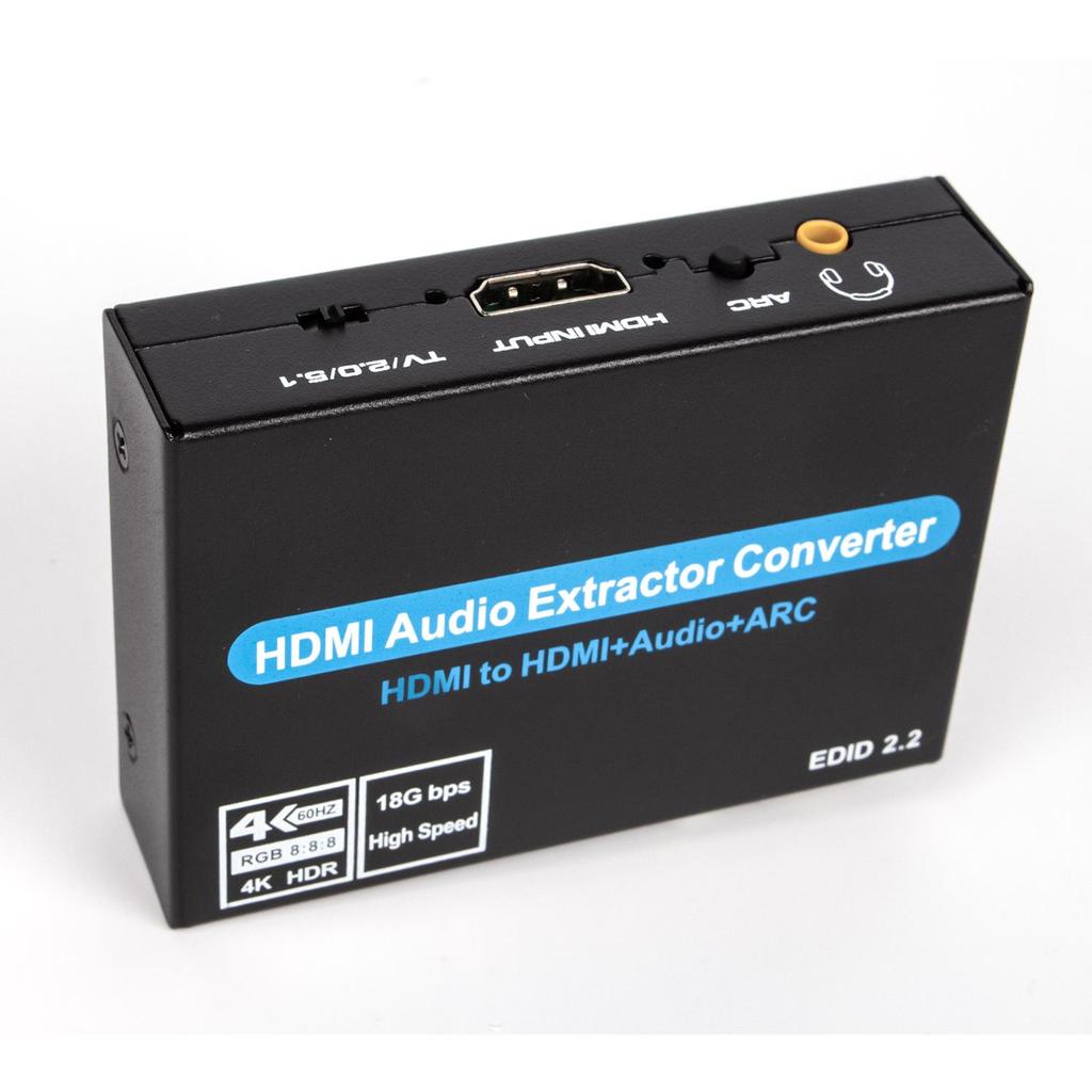 New HDMI 2.0 Audio Splitter with ARC, 4K@120Hz, 5.1 Optical Output