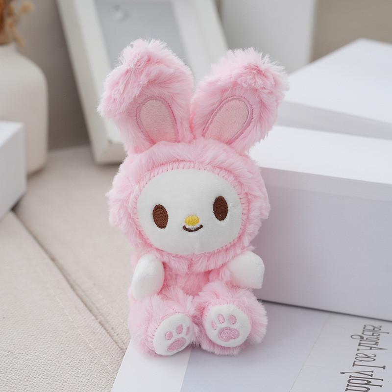 Adorable Plush Keychain Cute Rabbit And Bear Designs Perfect For Diy Gifts And Accessories