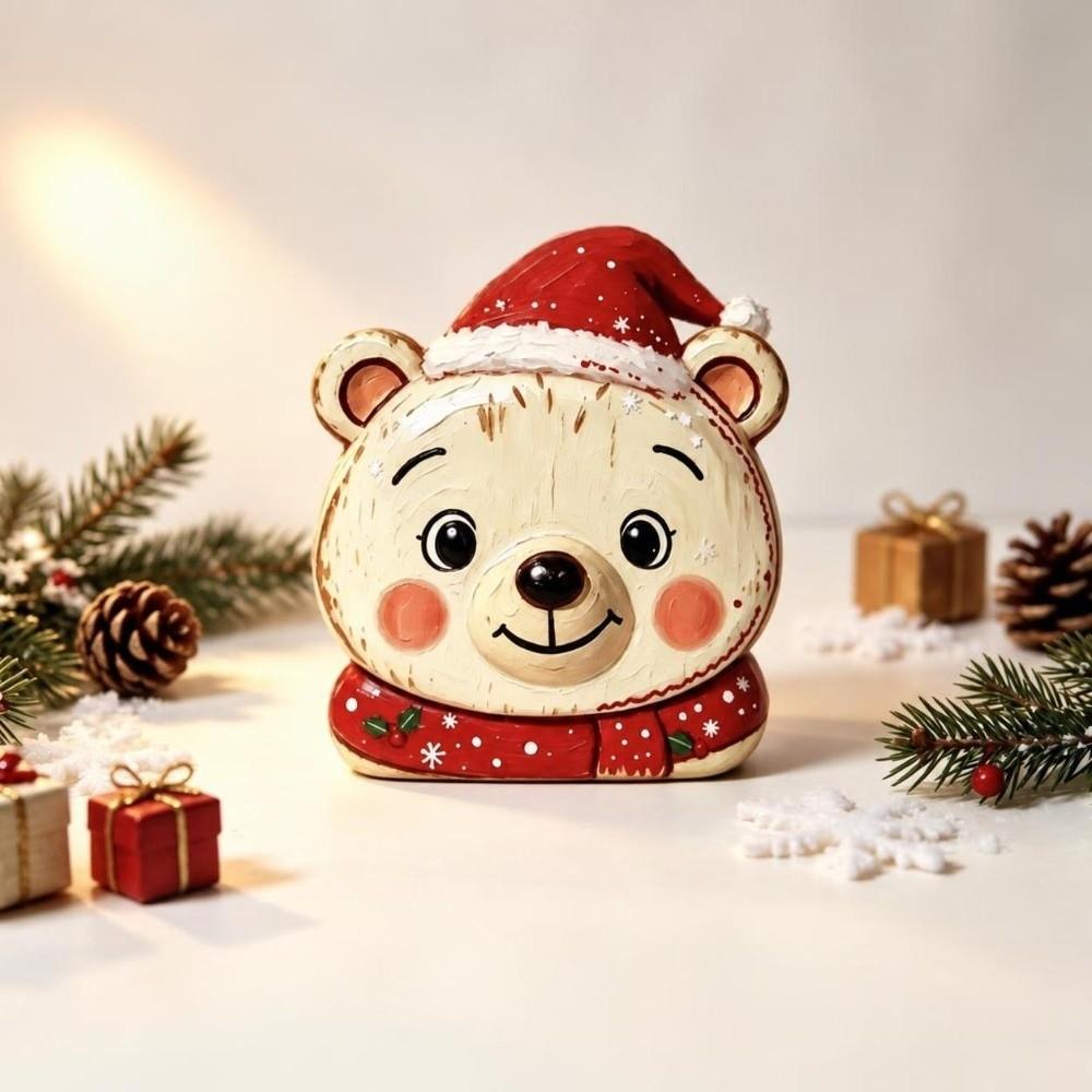 Santa Claus Christmas Tabletop Figure Snowman Freestanding Mantel Figure Christmas Decoration