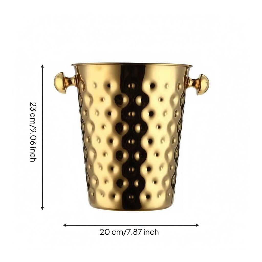 5 L Ice Pail Thickened Stainless Steel Food-Grade