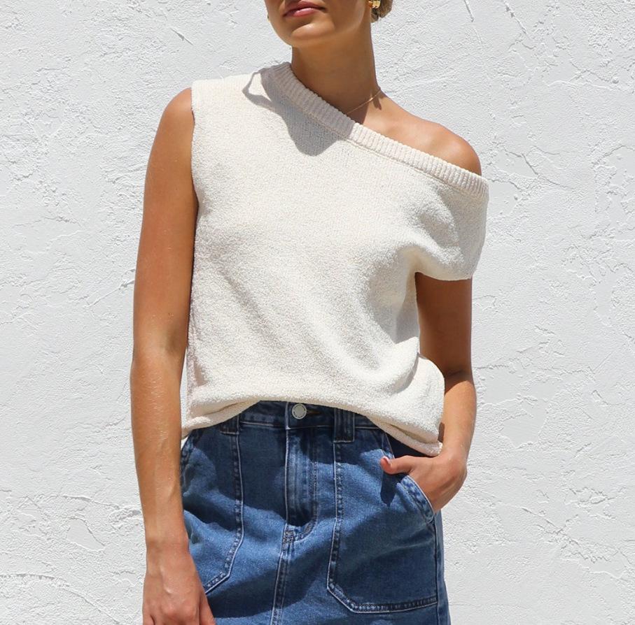 2025 New Collection! Women's Y2K - Inspired Summer Knitted Pullover Sweater Top, Blending Retro Charm with Modern Style