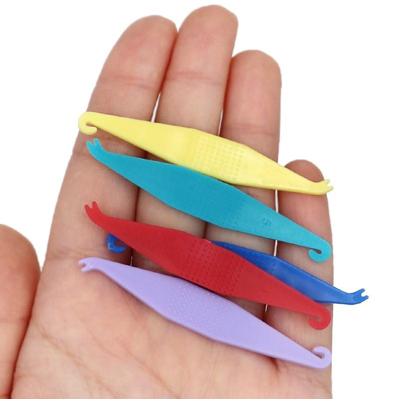 100Pcs Dental Orthodontic Disposable Elastic Placing Hook Elastomeric Ligature Tie Placer Rubber Ring Hook