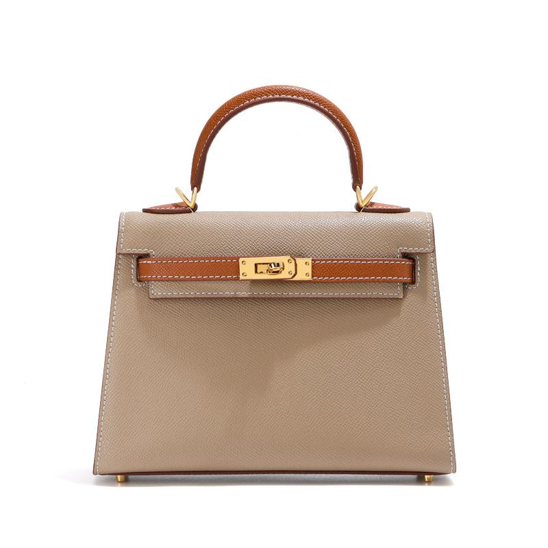 The second generation KL messenger bag light luxury cowhide high-end leather women's commuting versatile fashion shoulder handbag bag