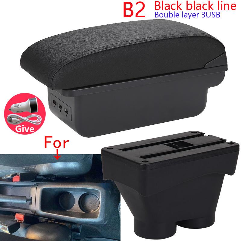 For Peugeot 208 Armrest Box 2012-2018 Car Armrest Auto Storage Box Car Accessories Retrofit Parts Interior Detail leather Simple