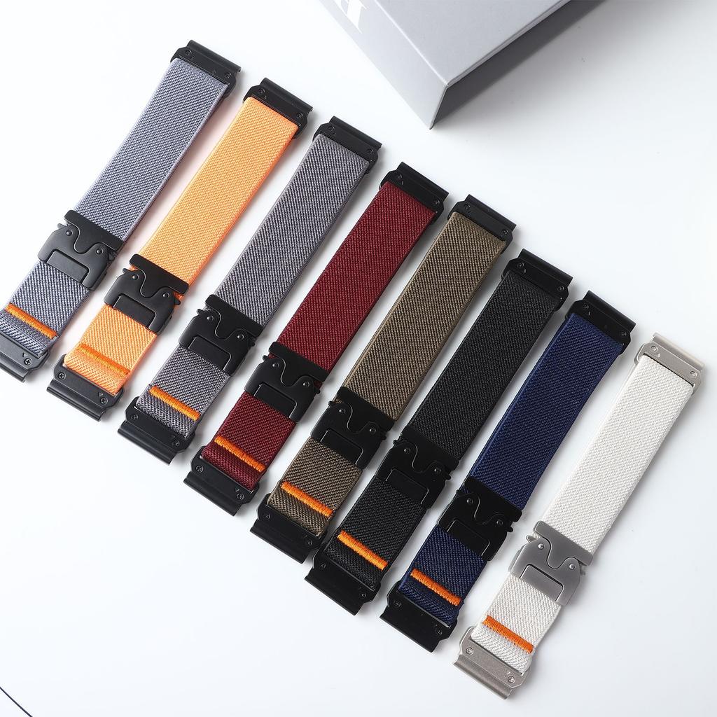 22mm 26mm Watch Band for Garmin Fenix 8 7 Pro 7S 6X 6 5X 5Plus Venu 3 47mm 41mm Parachute Nylon Bracelet Correa Forerunner Strap