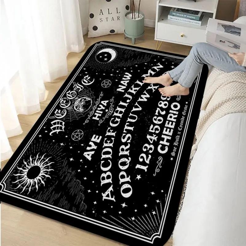Halloween Ouija Board Indoor Long Rugs Nordic Style Home Doormat Bathroom-Toilet Mats Bedroom Toilet Rug
