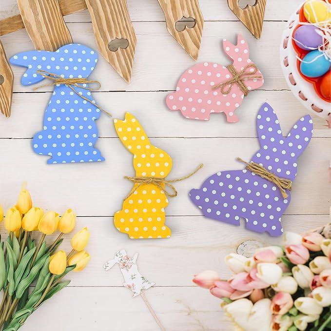 Neuer Osterhase Holzanhänger Kreativer Hase Tischdekoration Handwerk Heimdekoration Osterparty Geschenk