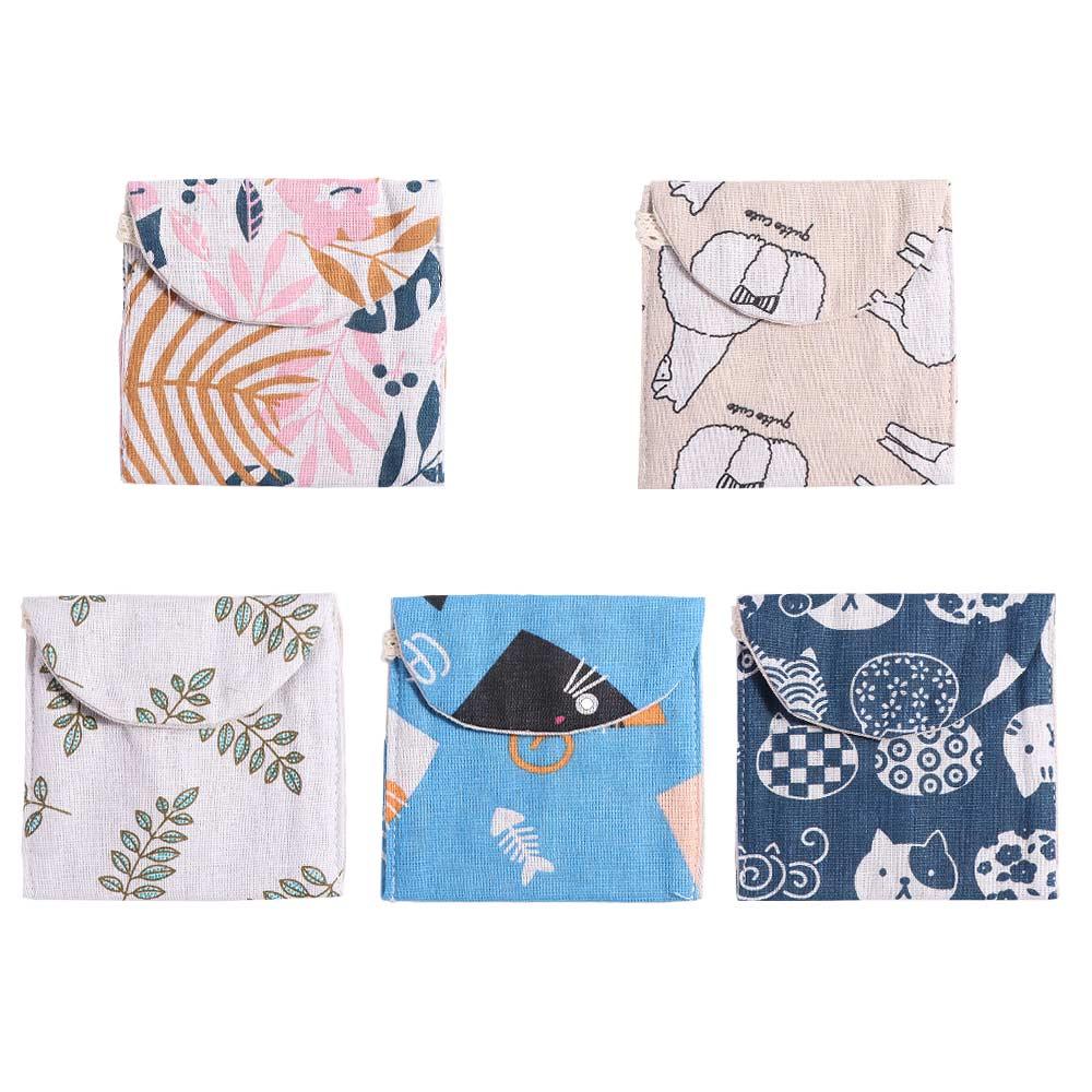 Organizer Sundries Tampon Napkin Coin Pouch Sanitary Pad Storage Bag Mask storage bag Makeup Bag