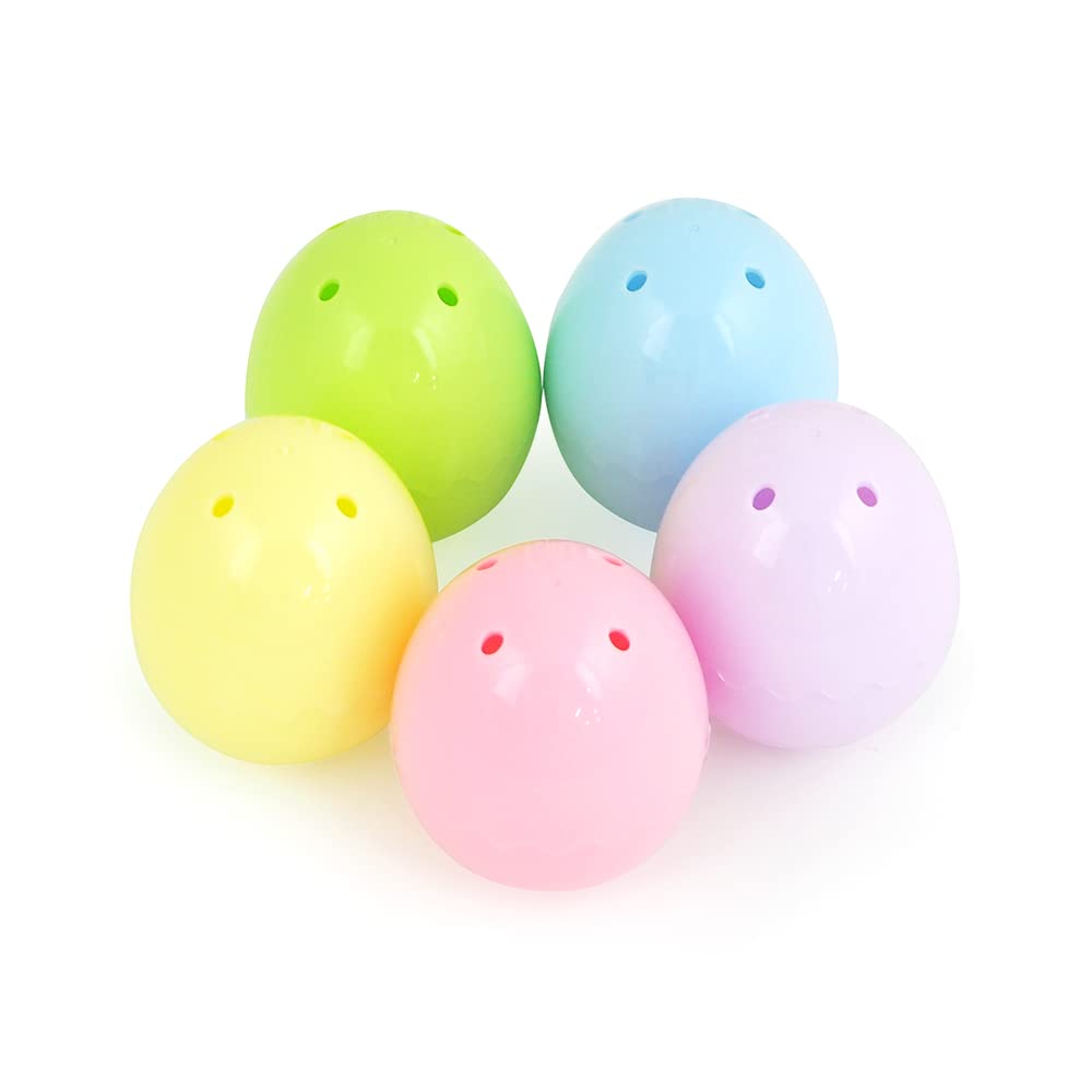 Amuse Empty Giza Egg Capsules, Easter, 5 Colors, 50 Capsules (Baby Colors)