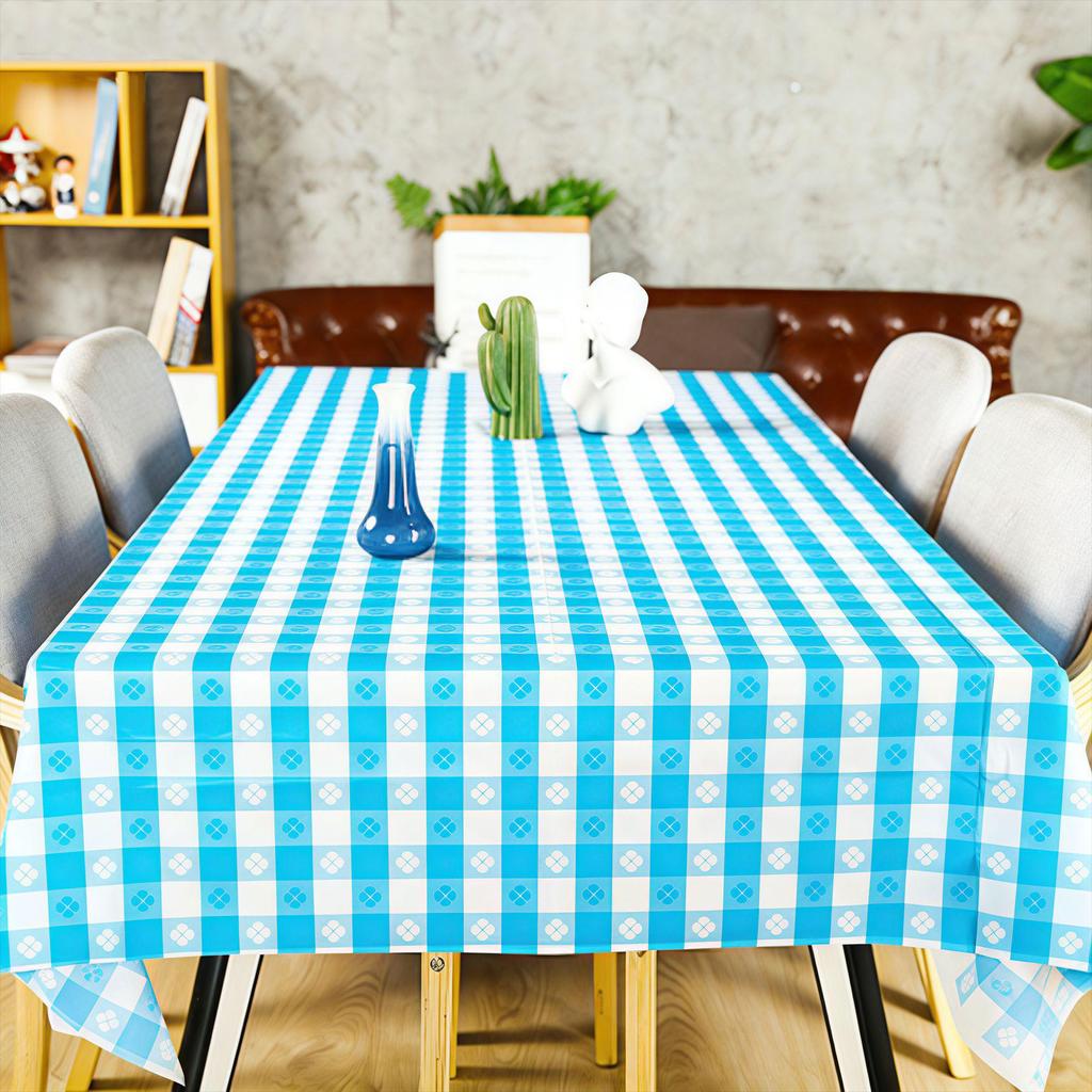 Kinder Gingham Tischdecke & Platzset für Geburtstags-, Party- und Abschlussdekorationen