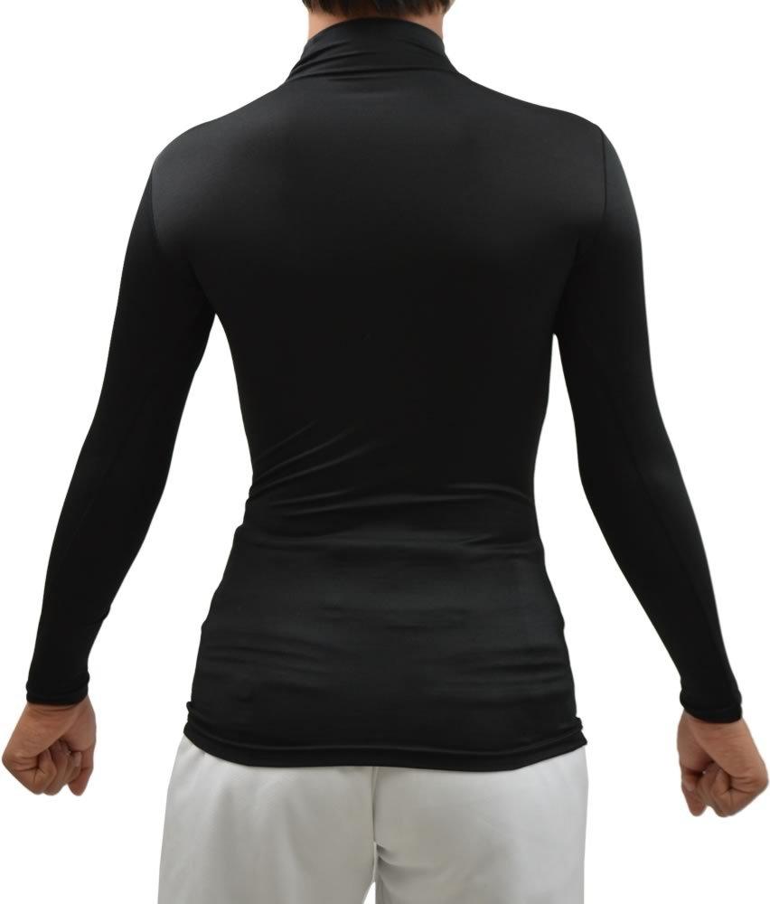 SSK Baseball Junior Fitted High Long Sleeve Size BU1516HLJ Undershirt, Neck, (90), Black, 150,