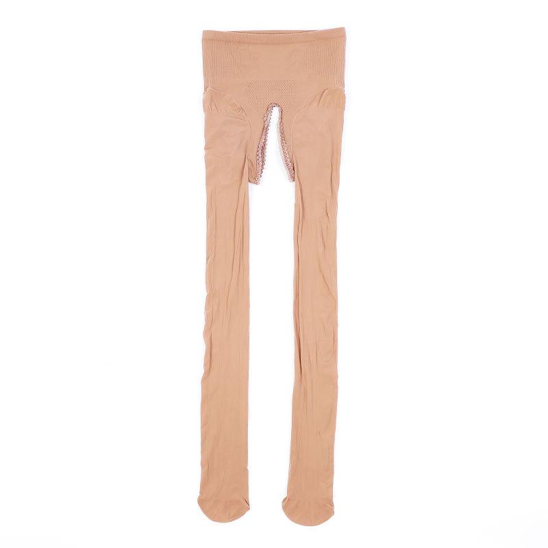 New High-Waisted Shiny Stockings for Women, Horse Oil Crotch-Free, Silky Smooth, 912 Needle, Shiny, Spring and Autumn, Plus Size