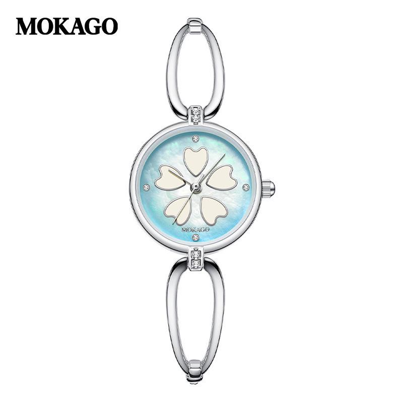 MOKAGO Rhinestone Inlaid Women's Luxury Bracelet Watch