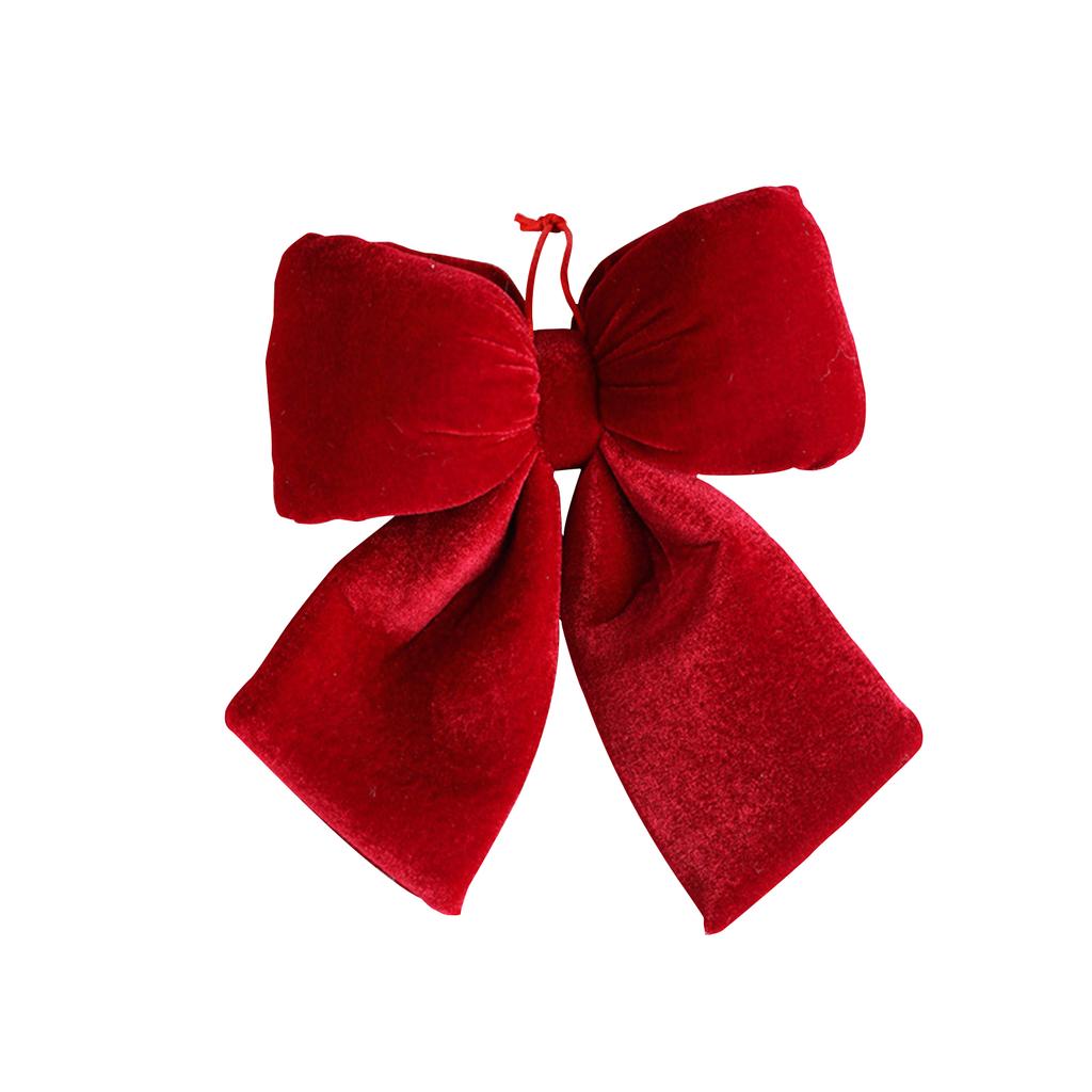 Fundă 3D Catifea Roșie Decor Mare de Crăciun Pandantiv Pom de Crăciun