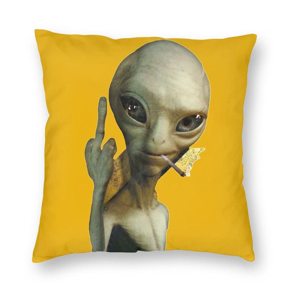 Alien Paul Movie Square Pillowcase Polyester Linen Velvet Printed Zip Decorative Throw Pillow Case Bed x