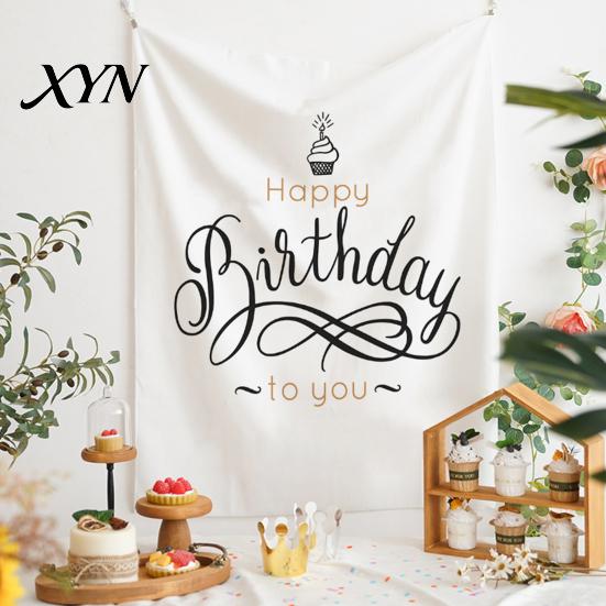 Nature Style Backdrop Baby Birthday Backdrop, Greenery Forest Banner for Boy Girl, Linen-like Polyester Fabric 100 Day Celebration Party Decorations,