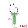 Anime Ninja Necklace Cosplay Props Tsunade Gemstone Natural Jade Pendant Talisman Necklace For Women Men Jewelry Charm Gifts