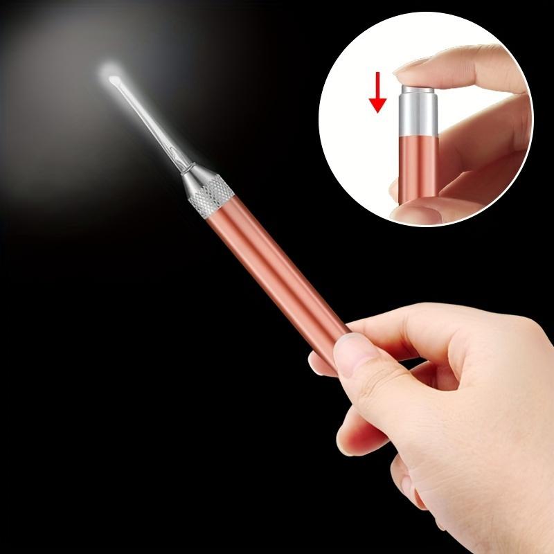 Luminous Ear Scoop, Stainless Steel Ear Scoop with Light, Luminous Ear Cleaner, Visual Ear Picking Tool