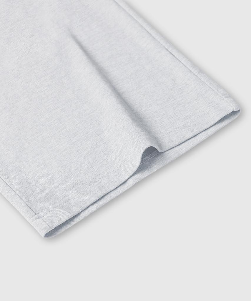 LEMAIN SECOND One-Pleat Wide Cargo Sweatpants [White Melange]