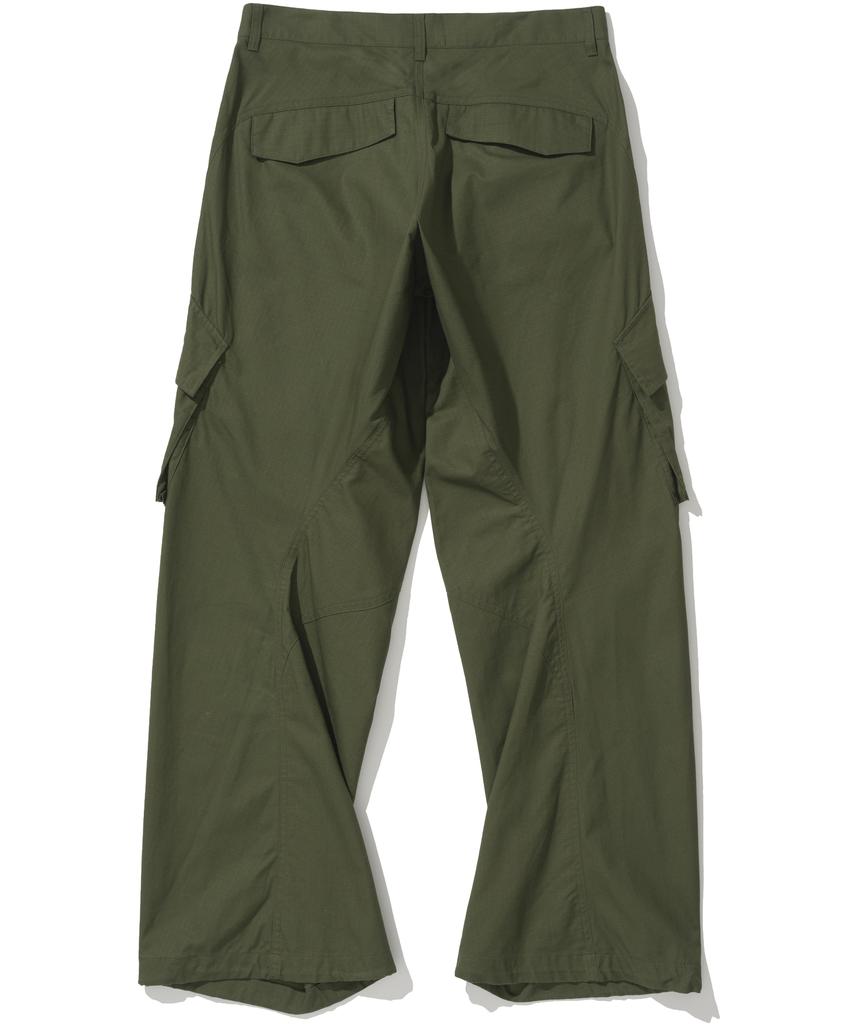 NOT4NERD Ripstop Flare Fit Cargo Pants - Khaki