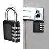 4-digit Combination Password Padlock Gym Drawer Padlock(Black)