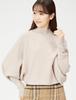 FRAY Air Wool High Neck Dolman Knit FWNT215043 BEG F I.D. Women's