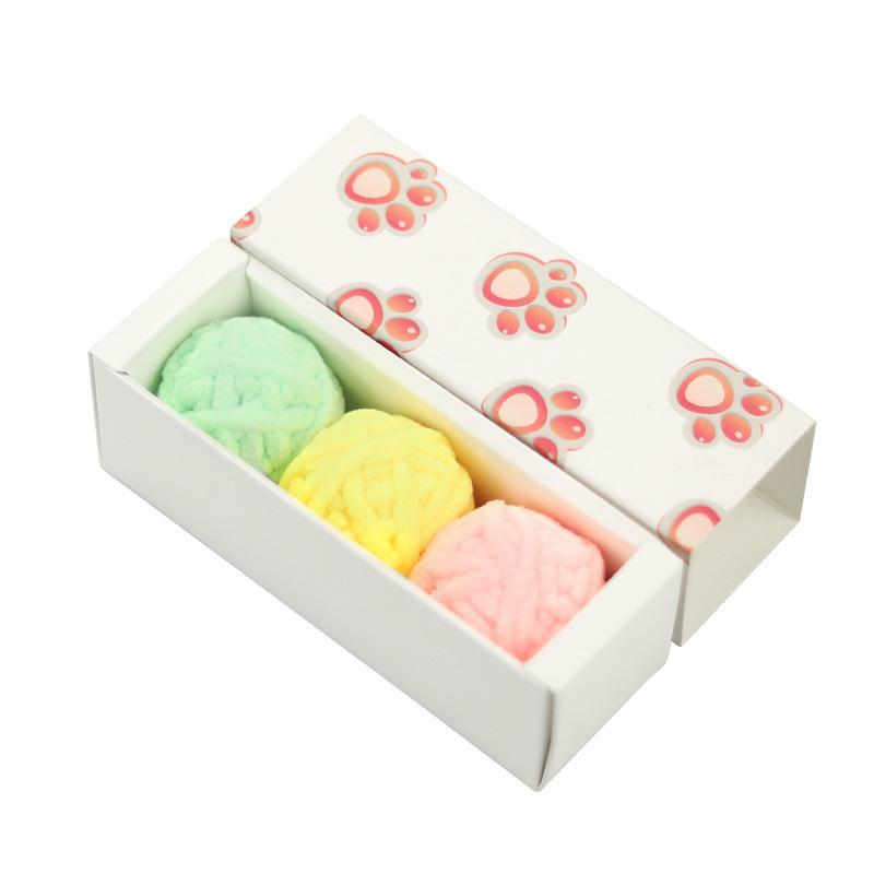 

Шерстяной мячик Игрушки-мячики для кошек, Большие палочки-дразнилки для кошек, Саморазвлекающие и скучные кошачьи колокольчики, Товары для кошек и других домашних животных Solid color